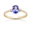 pierscionek z tanzanitem