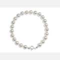 Bransoletka z perłami - srebro