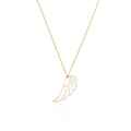 Złoty naszyjnik skrzydło- celebrytka