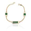 bransoletka złota z malachitem