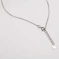 Nieskończoność na łańcuszku - naszyjnik srebrny n-477