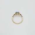 DENIS - pierścionek z topazem i brylantami p-746
