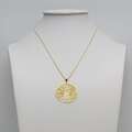 naszyjnik pozłacany okrągły