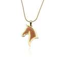 naszyjnik pozłacany z konikiem