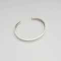 Bransoletka srebrna damska owalna sztywna typu C cuff, na każdy nadgarstek, srebro 925, szer. 7mm