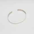 Bransoletka srebrna damska owalna sztywna typu C, cuff, na każdy nadgarstek, srebro 925, szer. 4mm