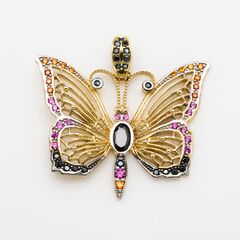 Zawieszka złoty motyl