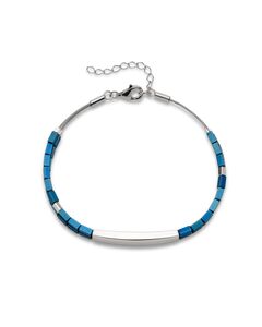 bransoletka srebrna z tytanem