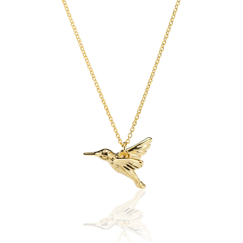 złoty koliberek - srebro złocone