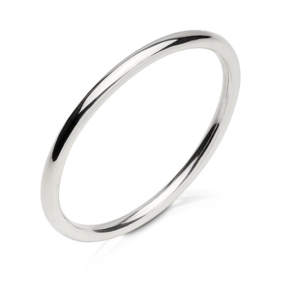 Bransoletka, grube koło srebrne