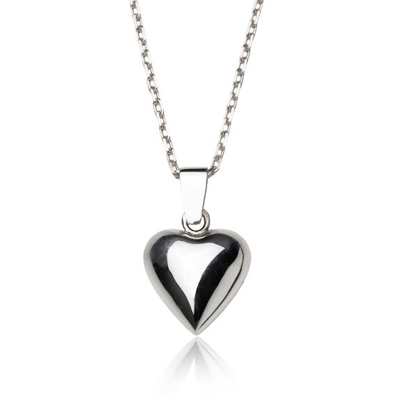 Serce naszyjnik srebrny