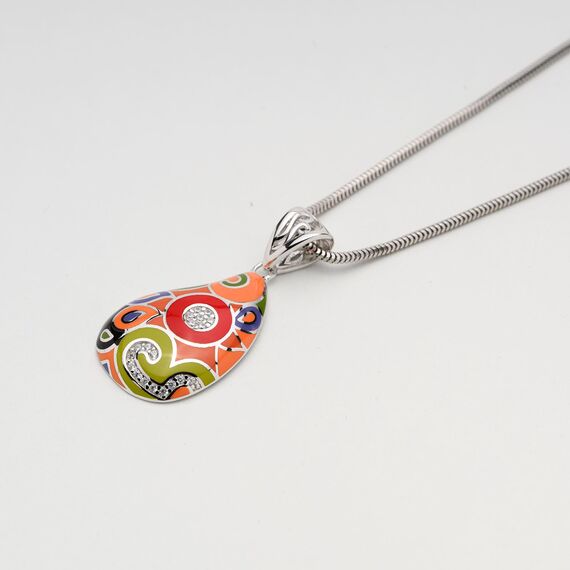 naszyjnik srebrny 925 rodowany