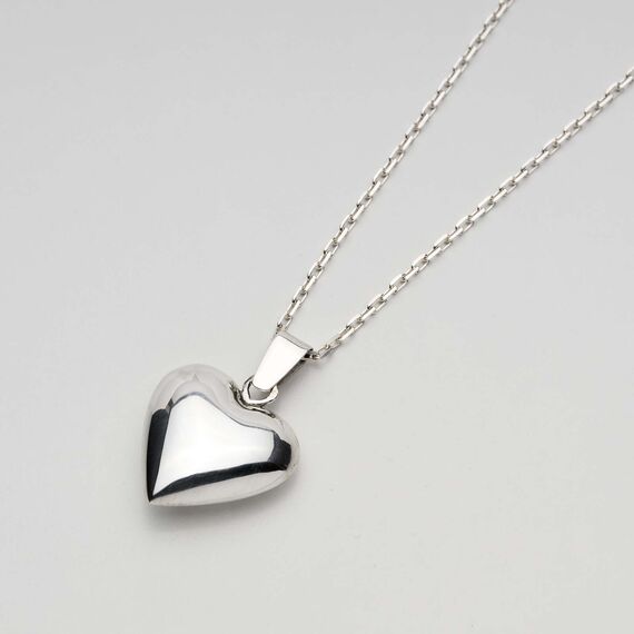 łańcuszek z serduszkiem srebro 925