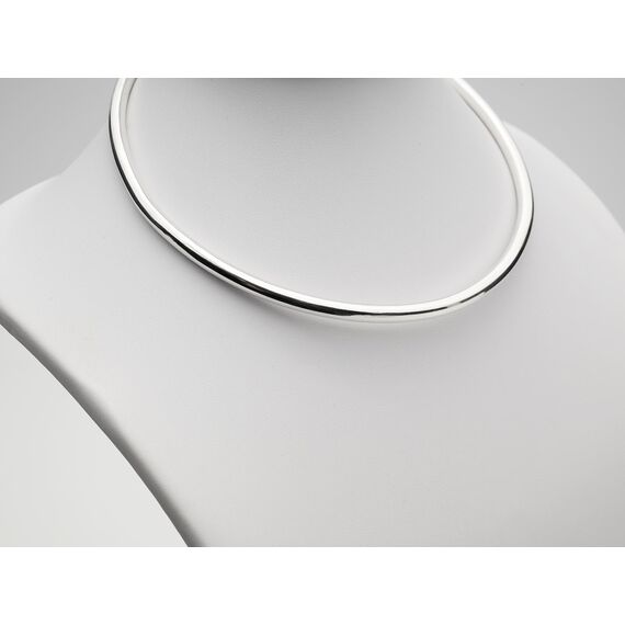Naszyjnik w formie obroży, choker, srebro 925.