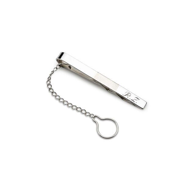 Srebrna spinka do krawata 6cm z grawerem