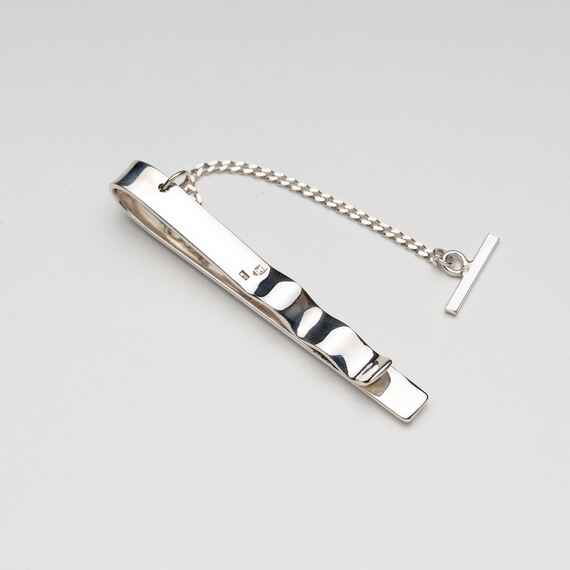Spinka do krawata ze srebra 925 zdobiona ornamentem, długość 6cm