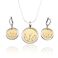 Koła z cyrkoniami - naszyjnik i kolczyki