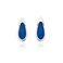 Srebrne kolczyki z tytanem niebieskie krople