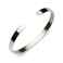Bransoletka srebrna damska owalna sztywna typu C, cuff, na każdy nadgarstek, srebro 925, szer. 4mm