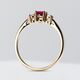 Ring with ruby and diamonds