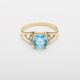 Topaz i żółte złoto próby 585