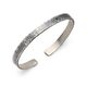 srebrna bransoletka męska typu cuff