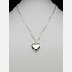 serduszko srebro + łańcuszek ankier