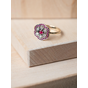 ROSS - pierścionek z rubinami i brylantami p-736-v
