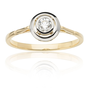 Zaręczynowy pierścionek z diamentem - BELLE EPOQUE
