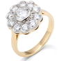 MARKIZA MARZEŃ - na zaręczyny, ślubny prezent lub inną wyjątkową okazję - złoty pierścionek z brylantami 1,50 ct